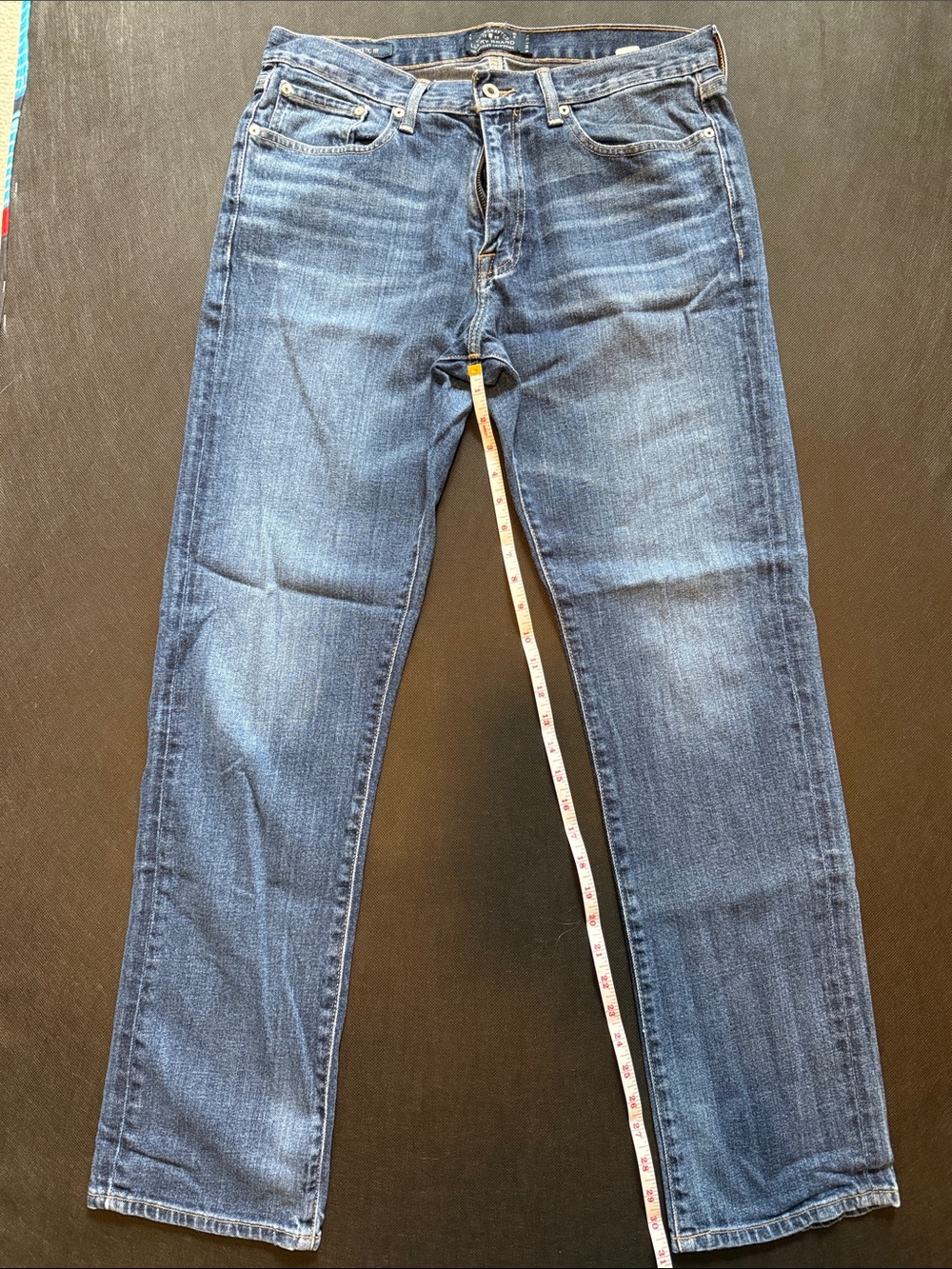 Lucky Brand Men's Slim Straight Jeans in Dark Blue Wash